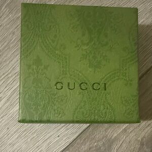 Gucci Olive Green Embossed Logo Box